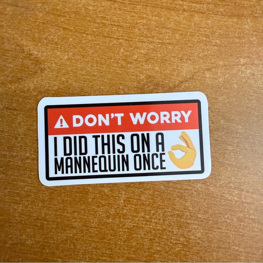 Funny‎ Mannequin Sticker